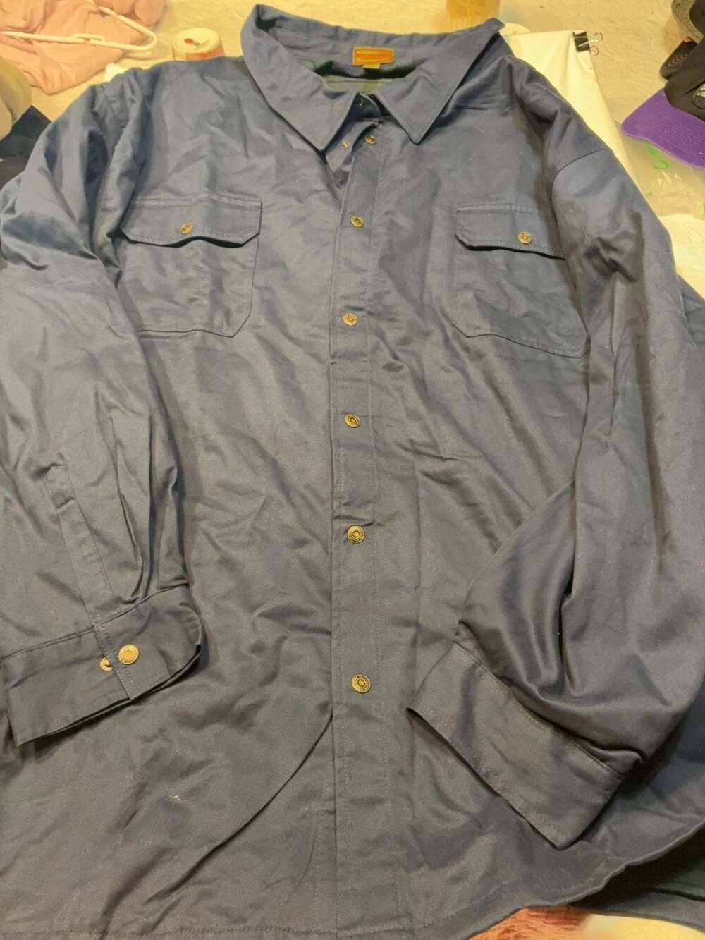 Boulder Creek Trading Company Flannel-Lined Button-Down Shirt 8XL
